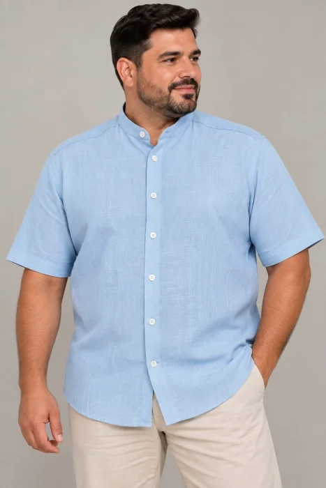 Camisas de Lino Cuello Mau