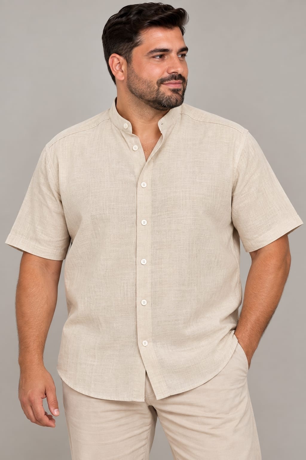 Camisas de Lino Cuello Mau - Imagen 2