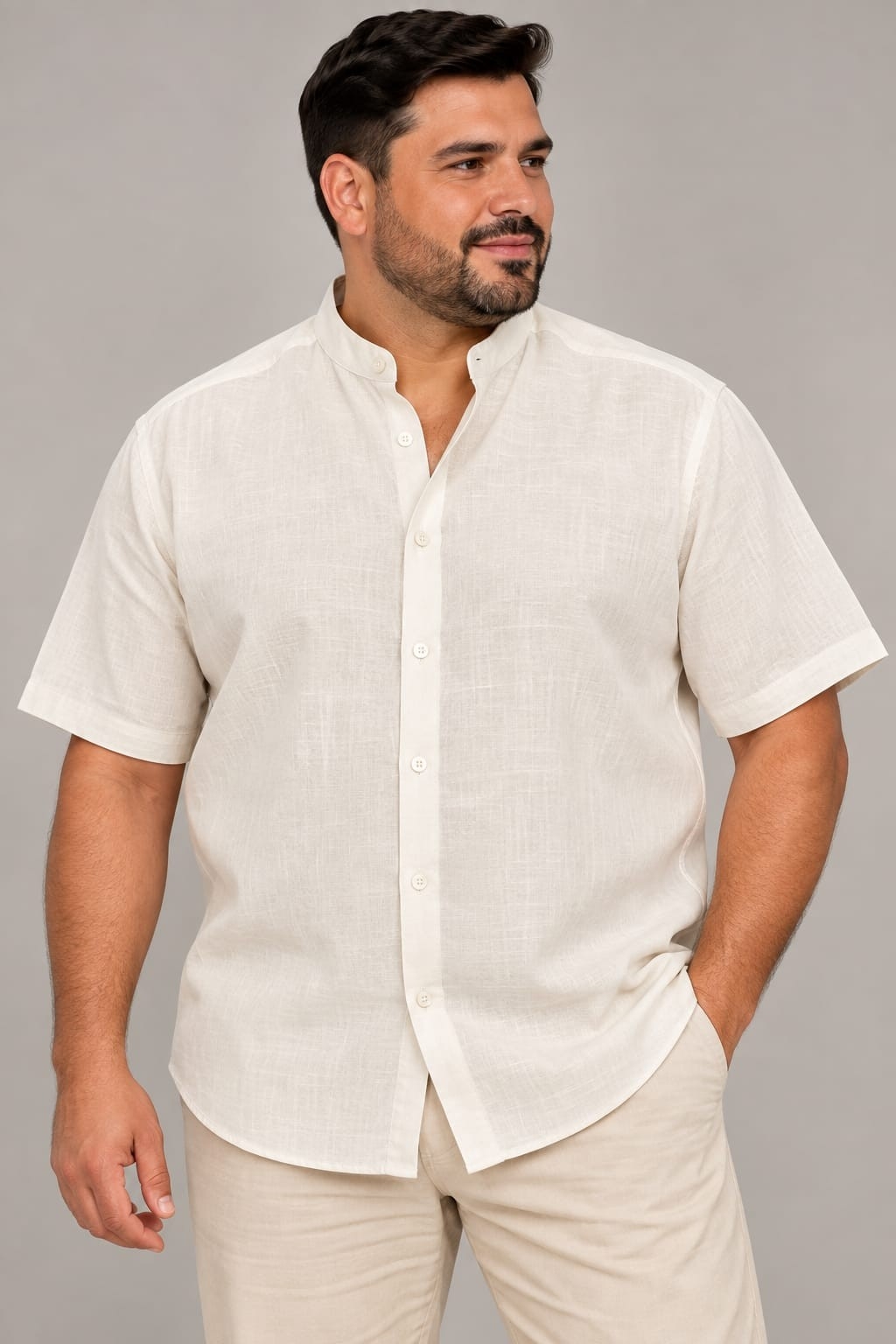 Camisas de Lino Cuello Mau - Imagen 3