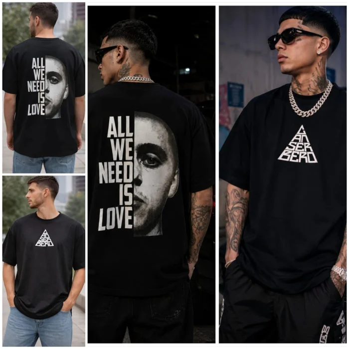 (art:rh01)canserbero Remera Oversize Algodón
