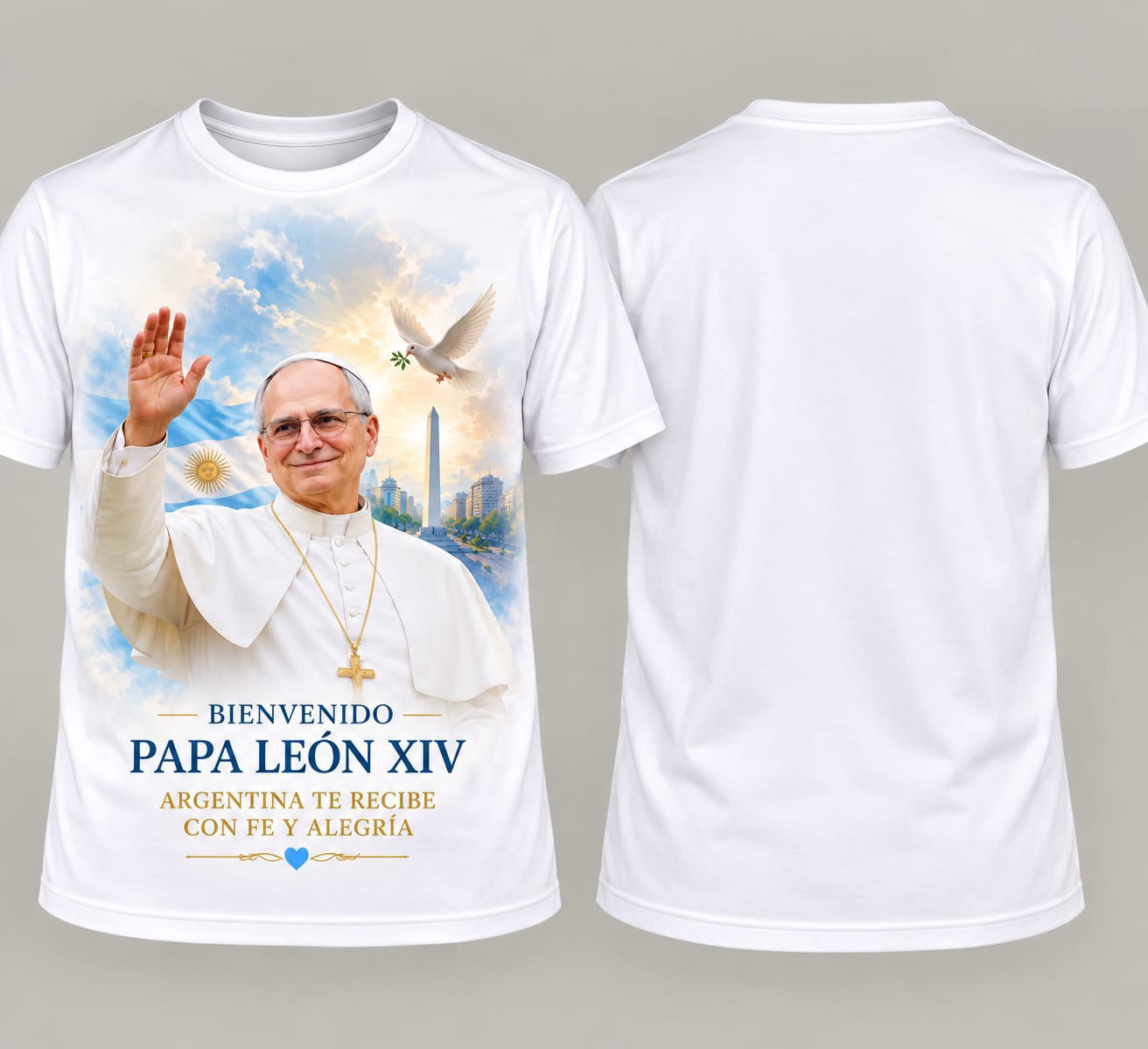 Remeras Unixes / Visita del Papa - Imagen 3