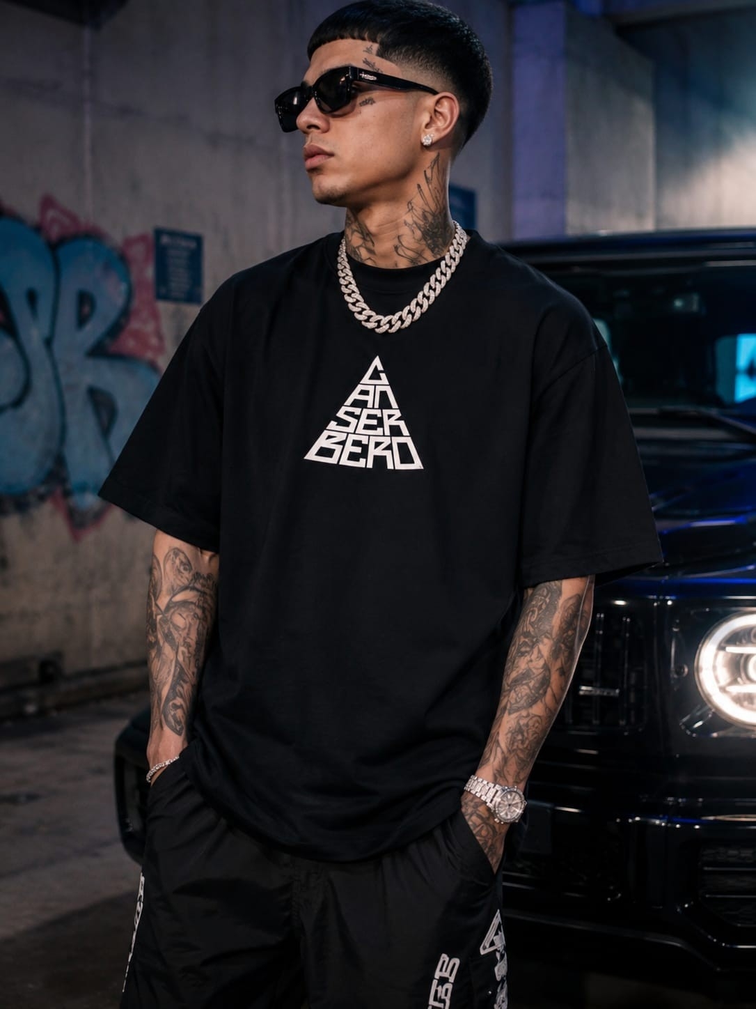 (art:rh01)canserbero Remera Oversize Algodón - Imagen 3