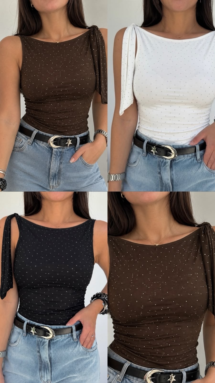 Musculosa con Lazo con Strass - Imagen 2