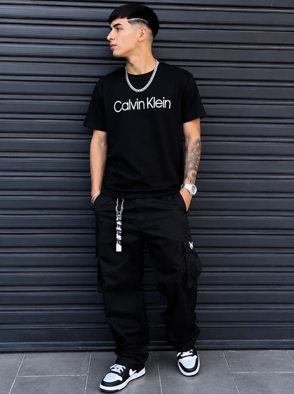 (art:rckh1)c,k Remera Hombre Algodón - Imagen 4