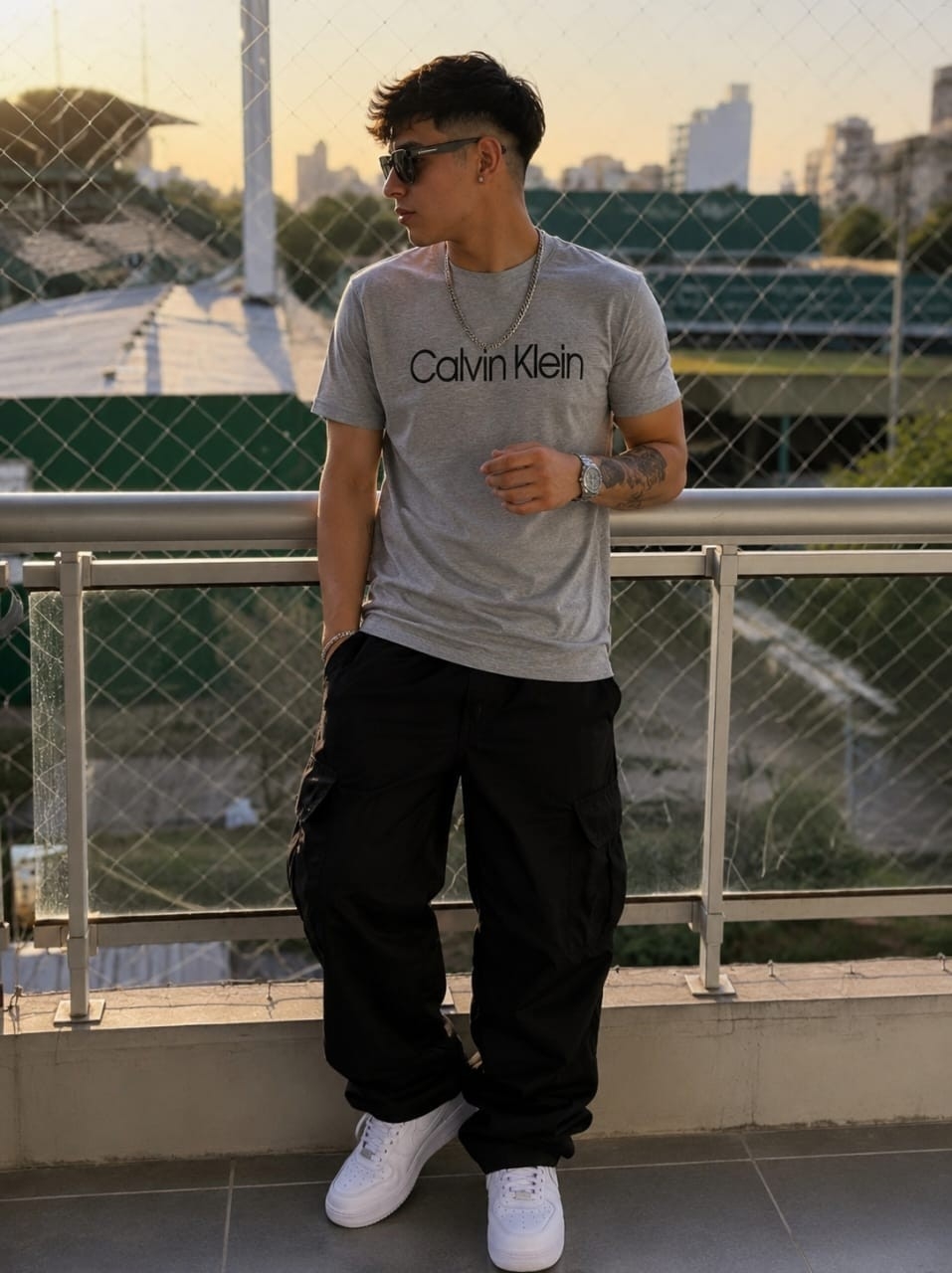 (art:rckh1)c,k Remera Hombre Algodón - Imagen 6