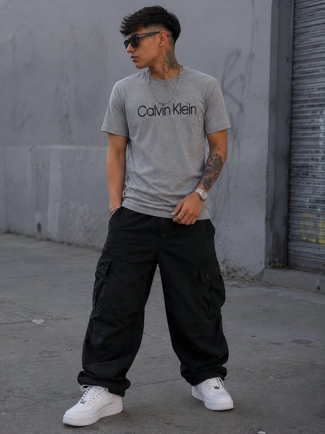 (art:rckh1)c,k Remera Hombre Algodón - Imagen 8