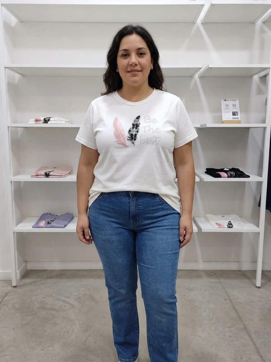 Remera Strass/estampada - Imagen 3