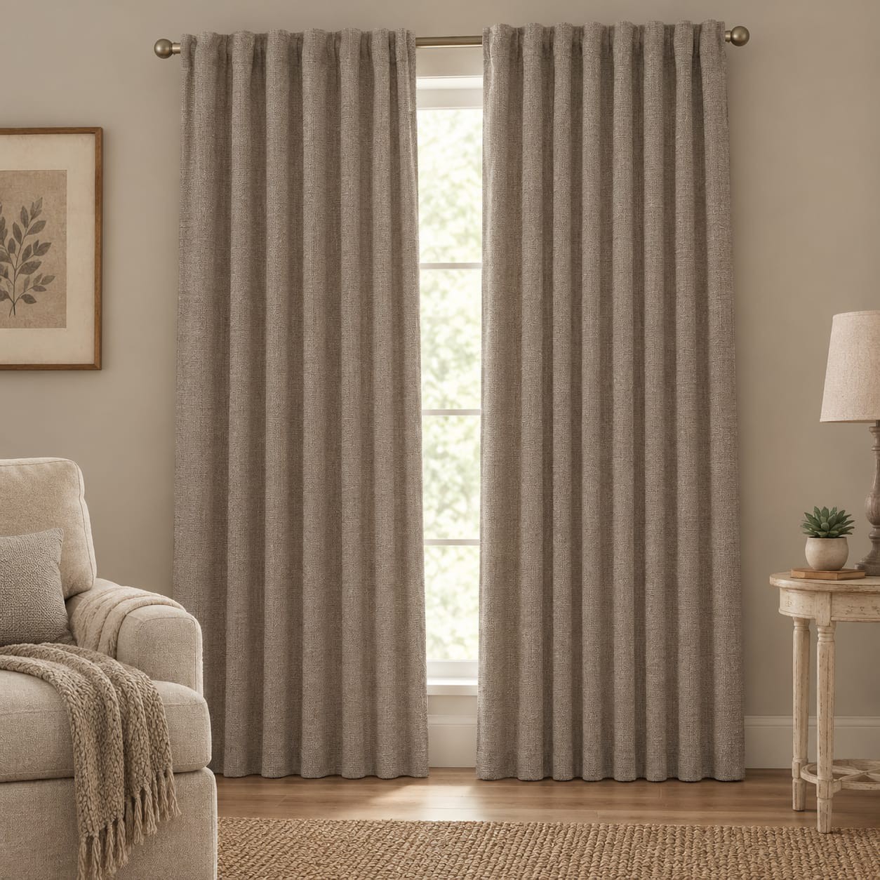Cortinas Blackout de Lino Engomado - Imagen 2