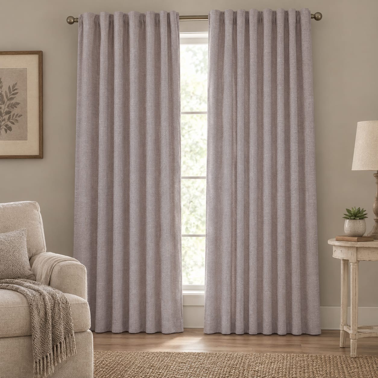 Cortinas Blackout de Lino Engomado - Imagen 3