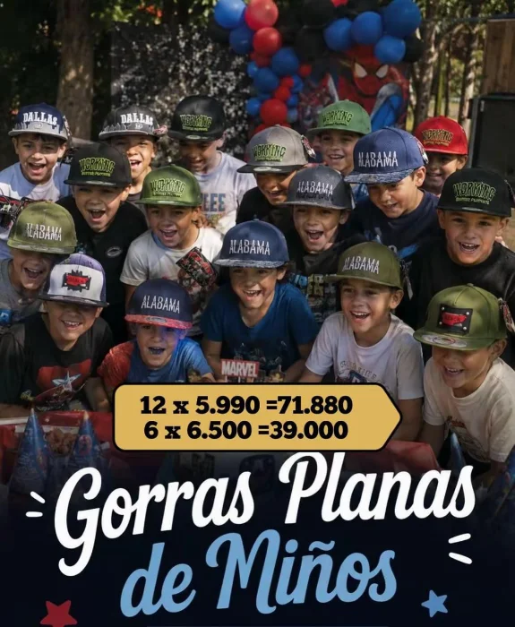 Gorras Planas de Niños