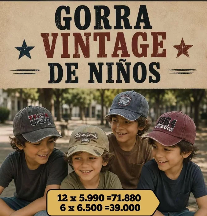 Gorras Vintage de Niños