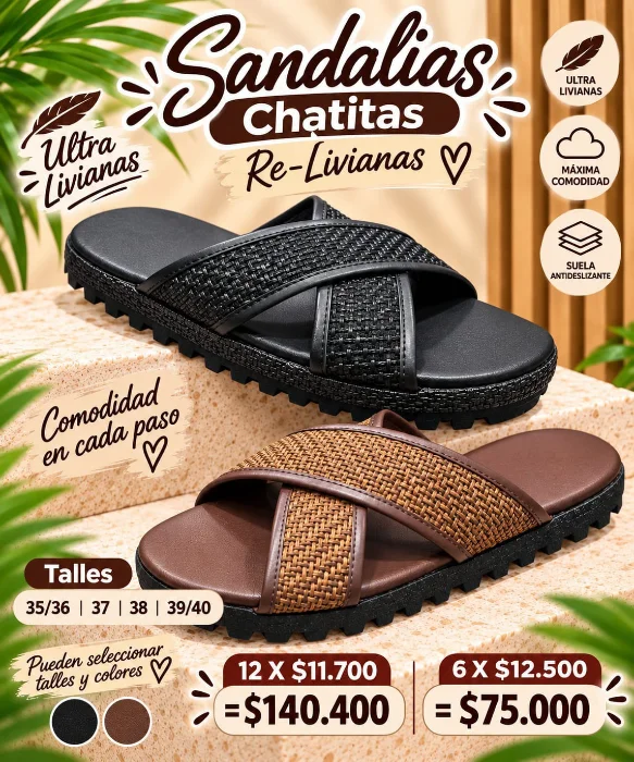 Sandalias Chatitas - Re -livianas