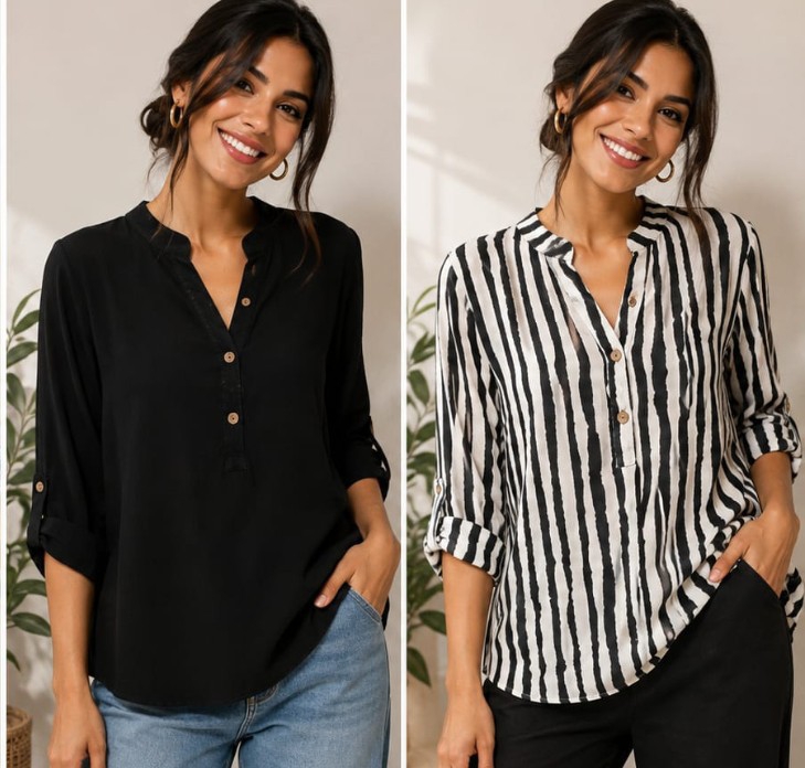 Blusa Cuello de Mujer - Imagen 4