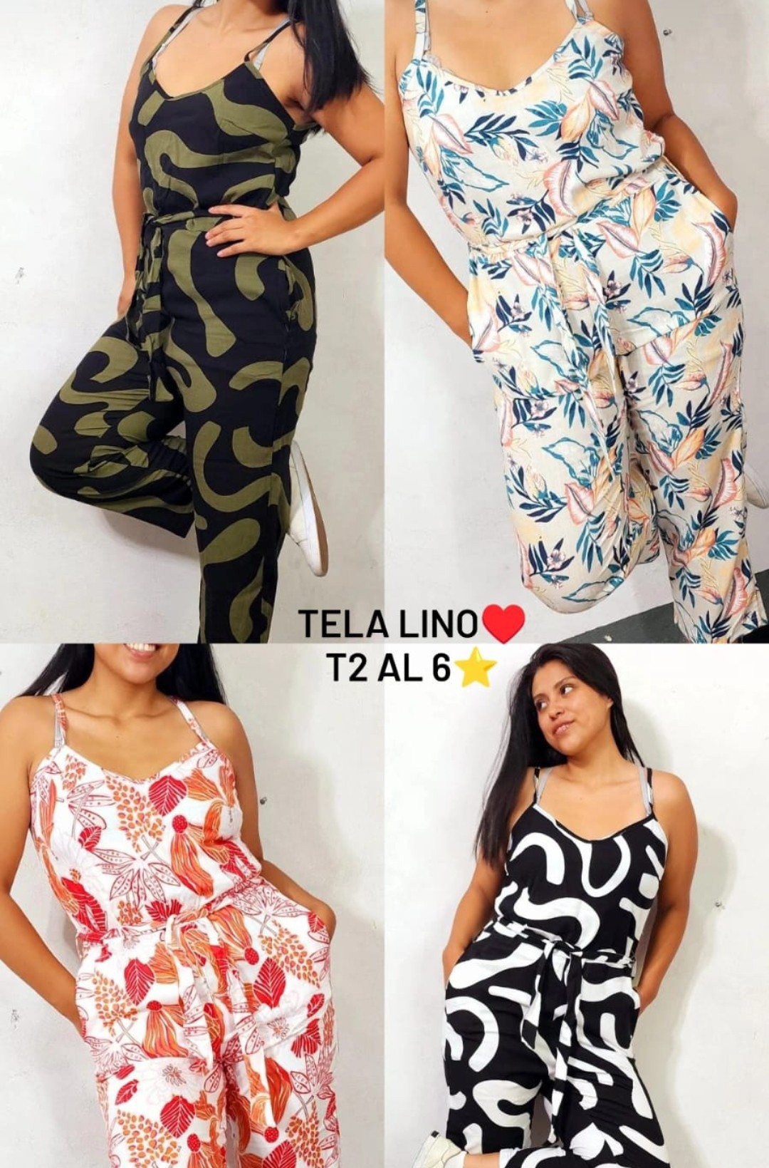 Mono Enterizo Lino Elastizado - Imagen 5