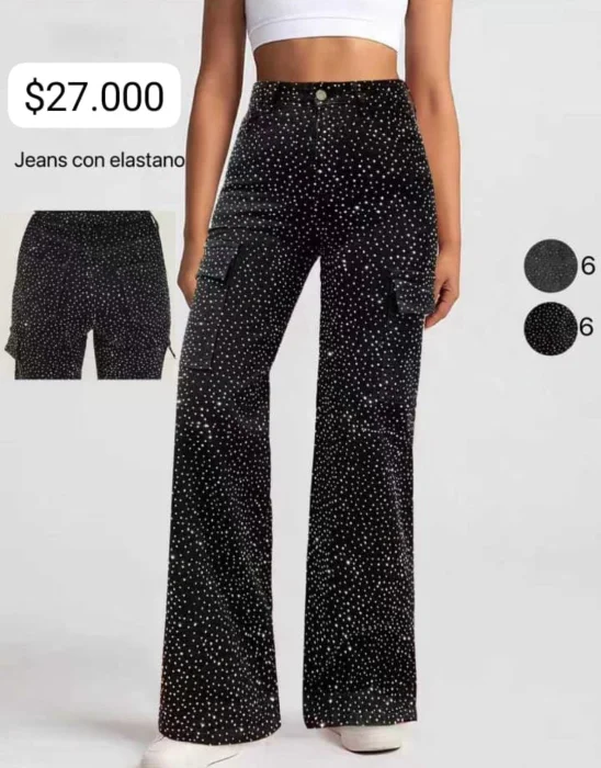 Pantalón Dama con Brillo