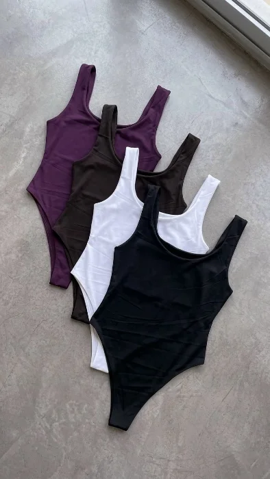 Body Escote u Redondo Microfibra Musculosa