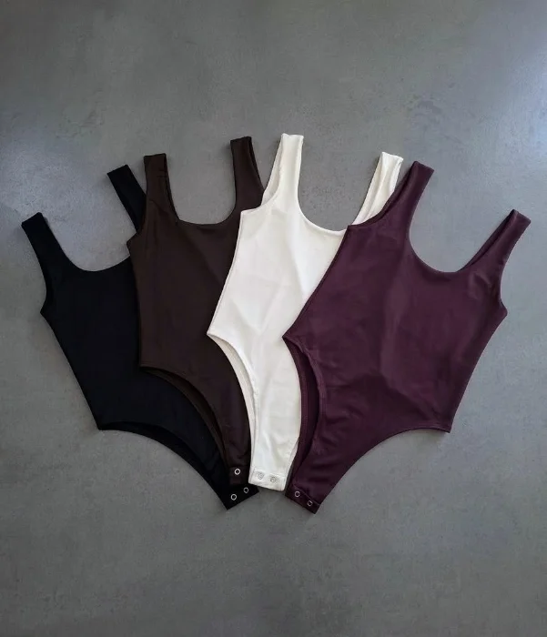 Body Escote u Redondo Microfibra Musculosa
