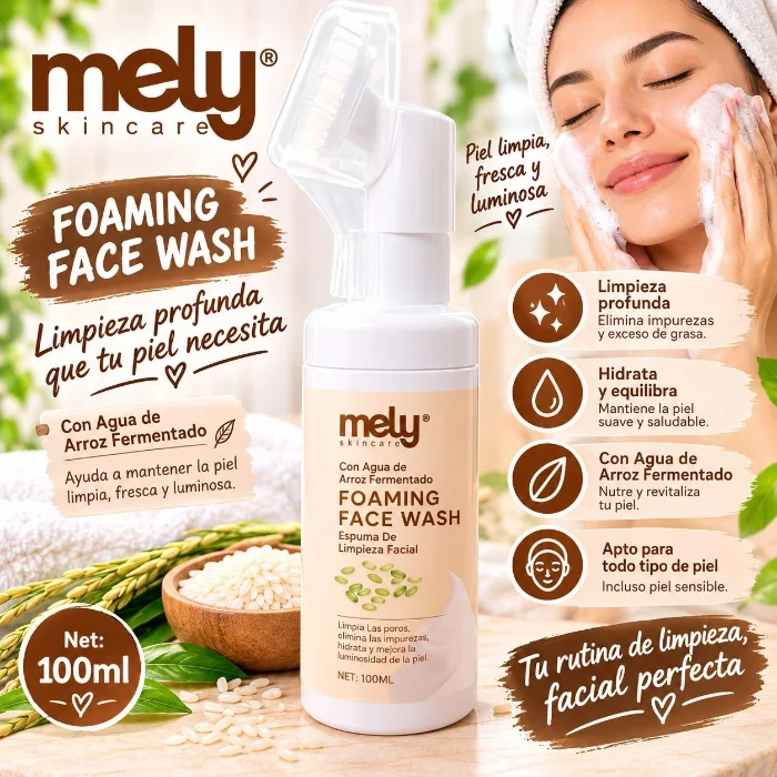 Espuma Limpiador Facial de Mely