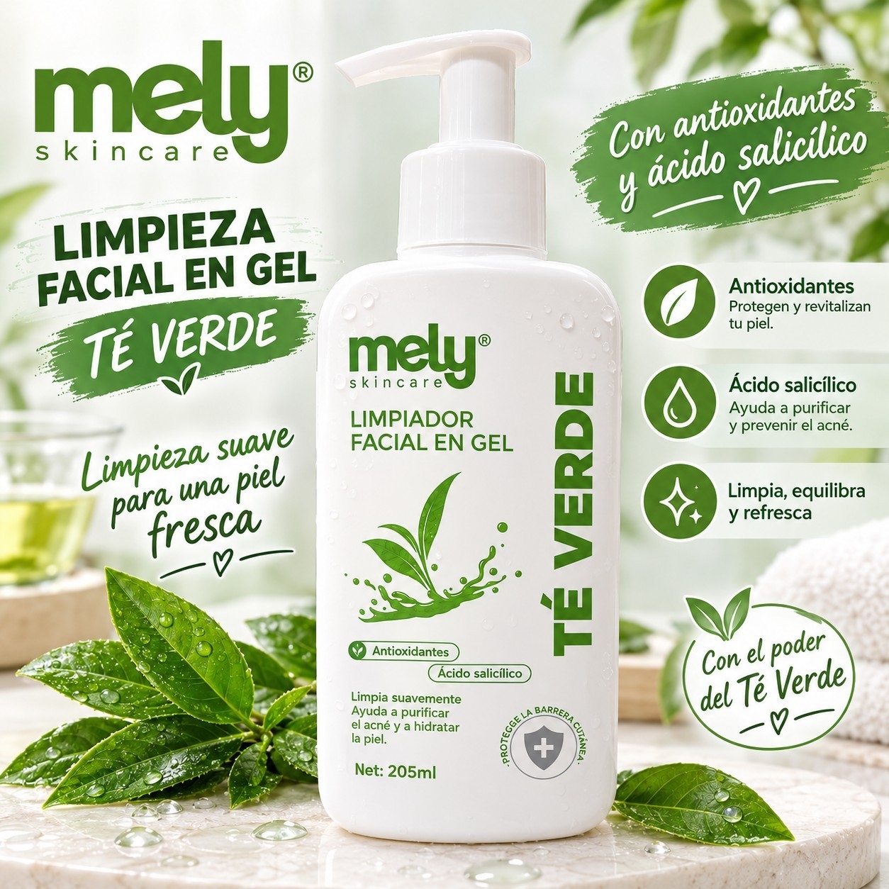 Limpiador Facial en Gel de Mely - Imagen 2