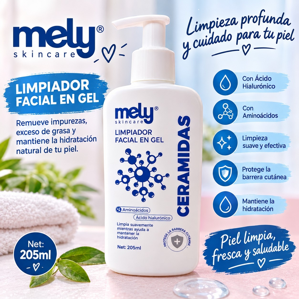 Limpiador Facial en Gel de Mely - Imagen 3
