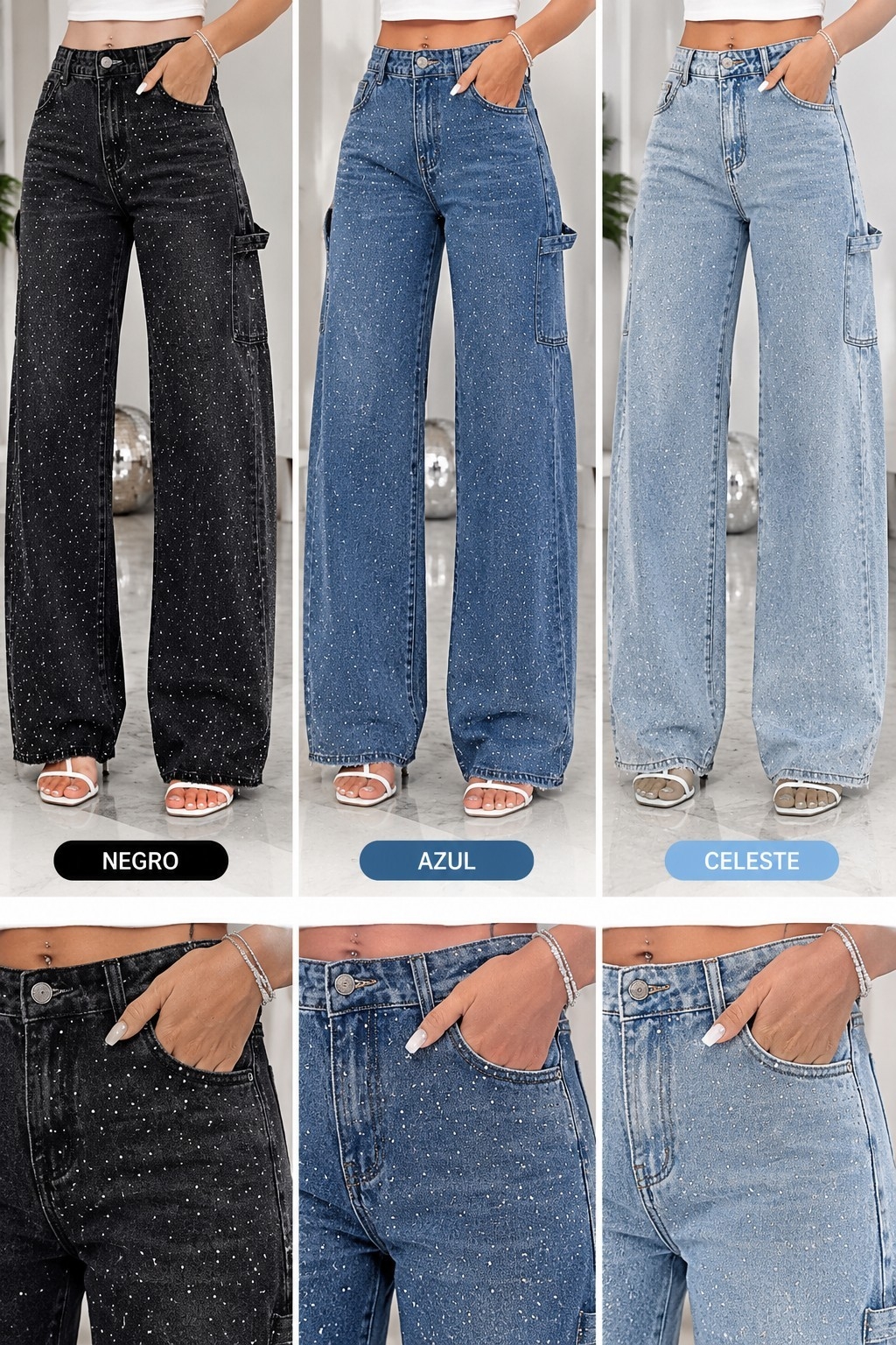 Jeans Palazos Brillosos - Imagen 2