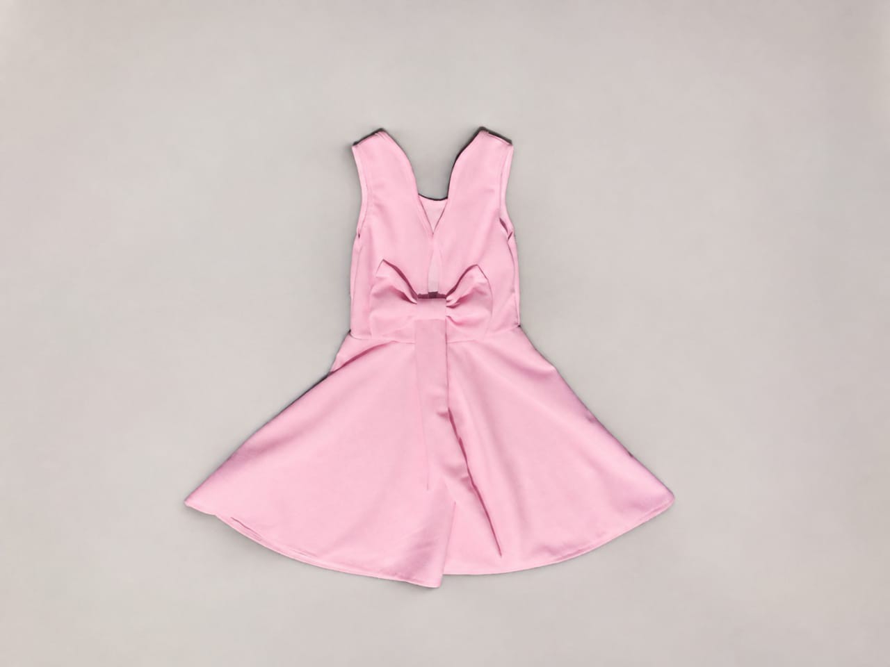 Vestidos Crep Liso con Moño Atras - Imagen 2