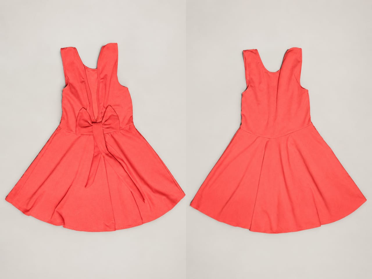 Vestidos Crep Liso con Moño Atras - Imagen 3