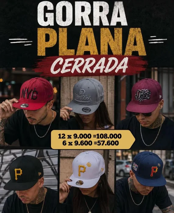 Gorra Plana Cerrada