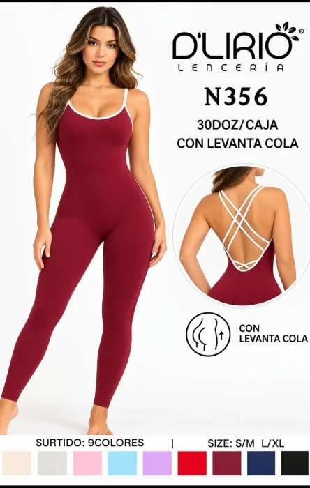 Catsuit con Frunce Espalda Cruzada