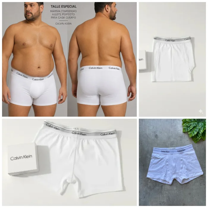 (art:bckh4)c,k Boxer Liso T/ Especial, Hombre Algodón