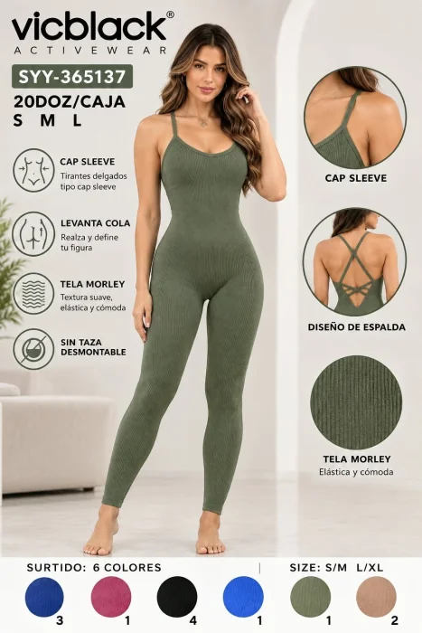 Catsuit con Frunce Morley Vicblack