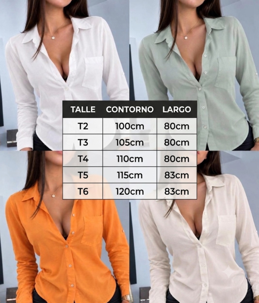 Camisa Fibrana de Mujer - Imagen 5