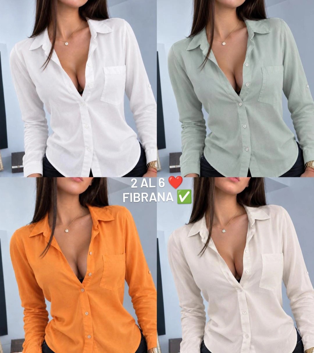 Camisa Fibrana de Mujer - Imagen 6
