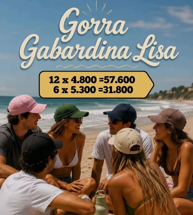 Gorra Gabardina Lisa