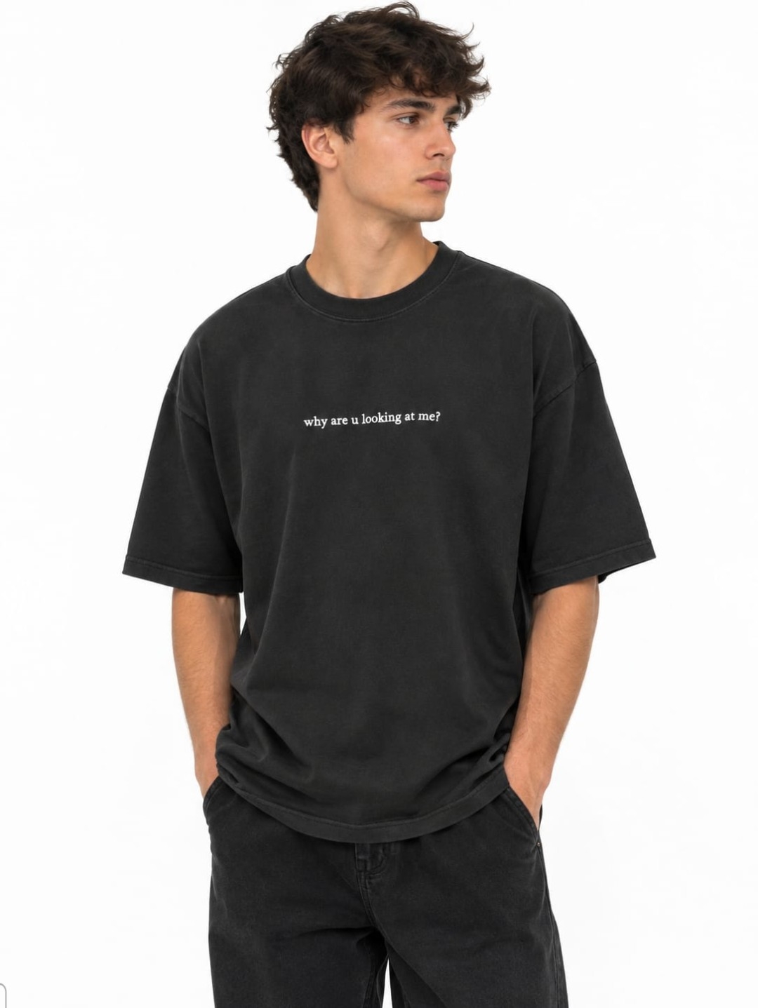 Remera Oversize Gato con Lentes - Imagen 2