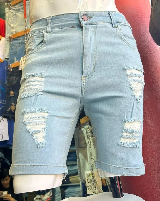 Bermudas Jeans Elastizada
