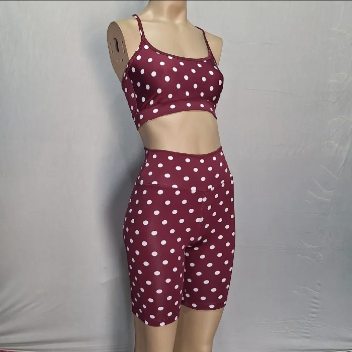 Conjunto Biker Polka Dot