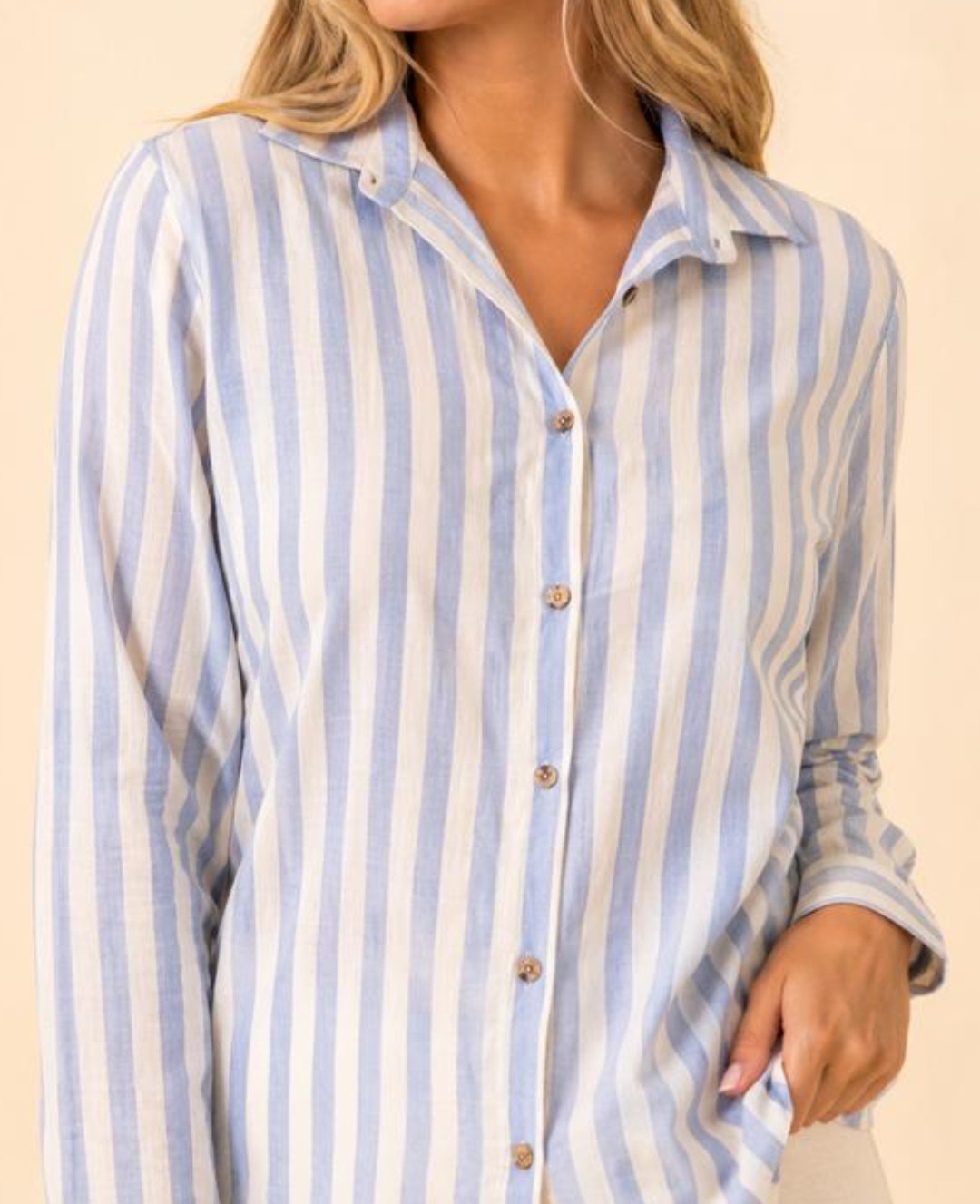 Camisa de Lino a Rayas - Imagen 2