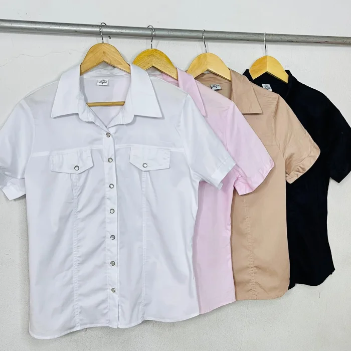Camisa de Poplin Elastizado