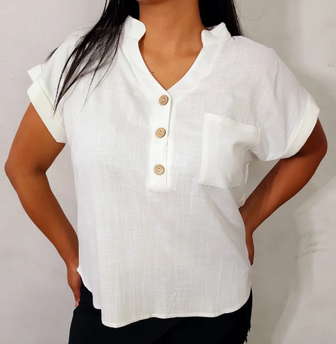 Camisa Cuello Maho