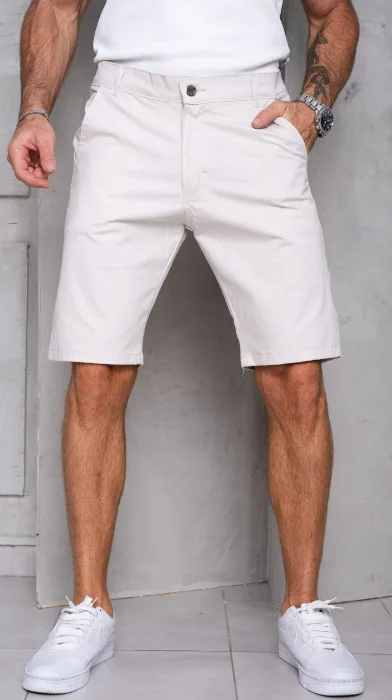 Bermudas Bolsillo Chino Gabardina Elastizada