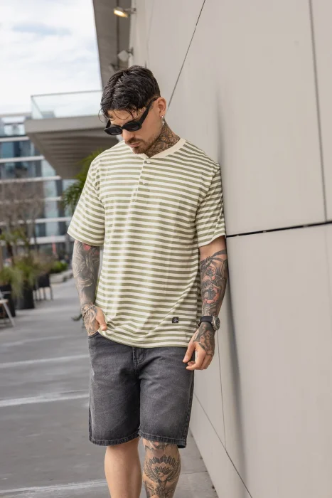 Remeras Henley de Hombre