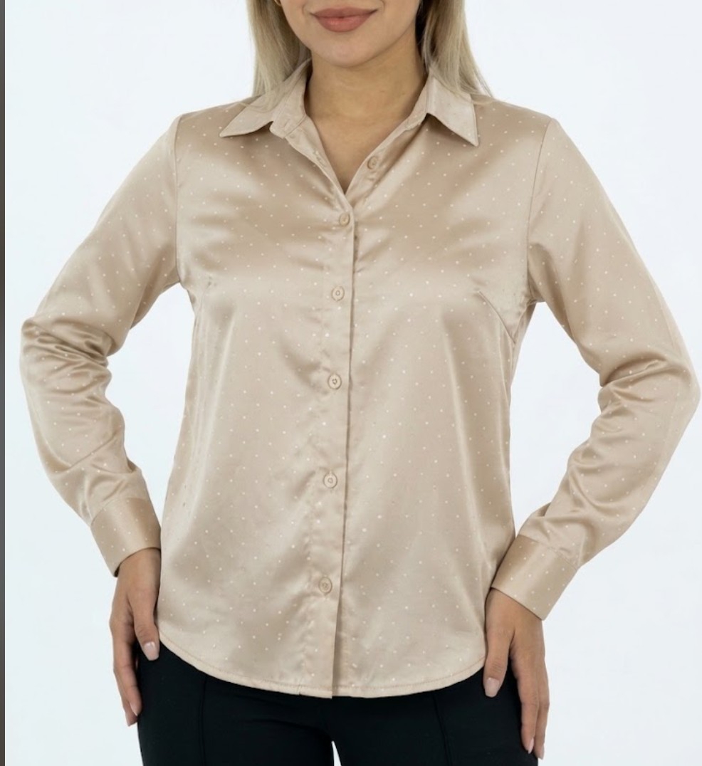 Camisa de Mujer de Satén con Brillos - Imagen 5