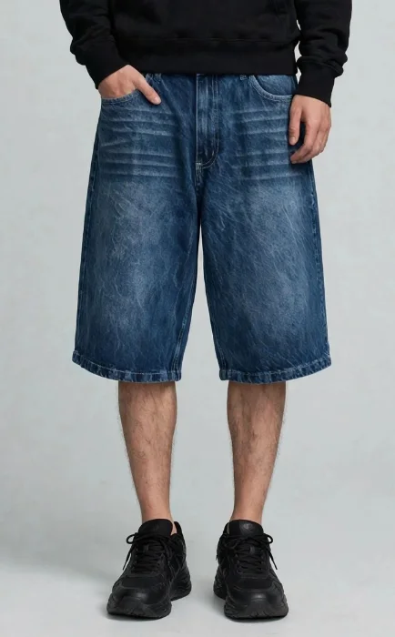 Bermuda Baggy Azul
