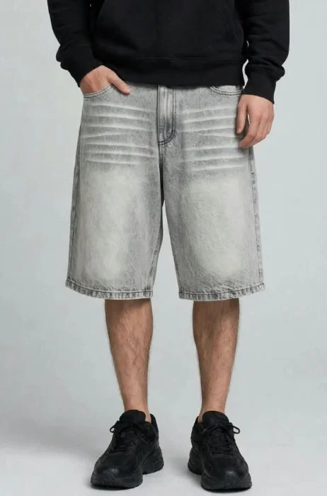 Bermuda Baggy Gris Arenado Loc