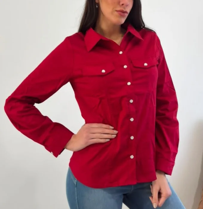 Camisa Uniforme Poplin Elastizado