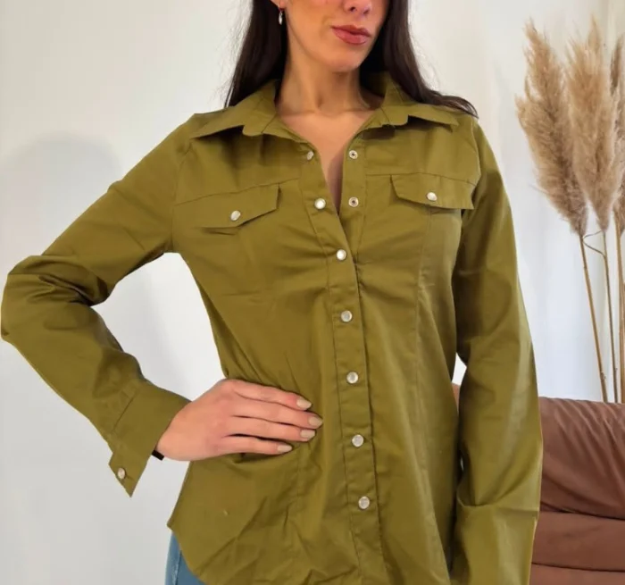Camisa de Poplin Elastizado Mujer Uniforme