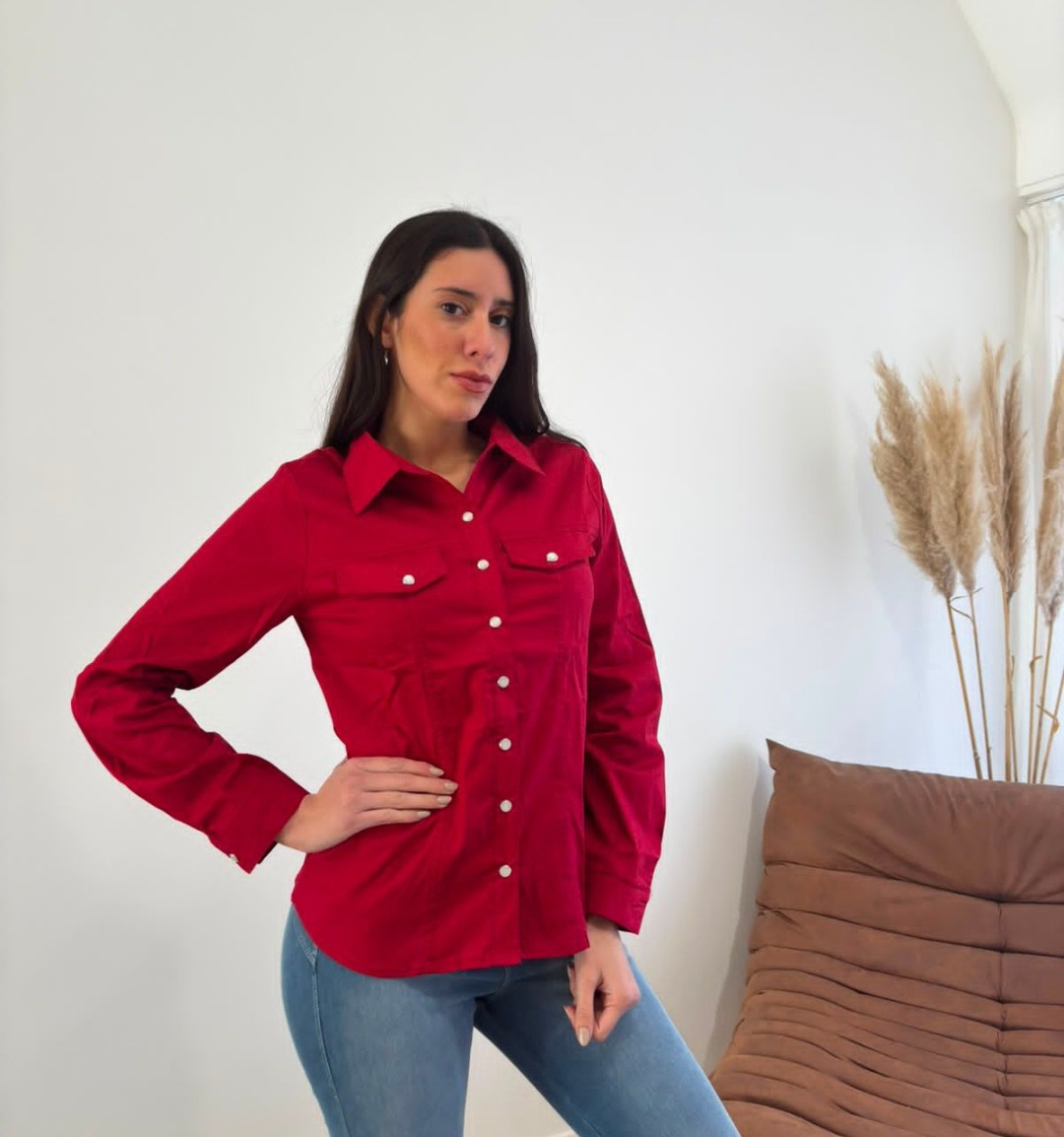 Camisa de Mujer Poplin Elastizado - Imagen 3