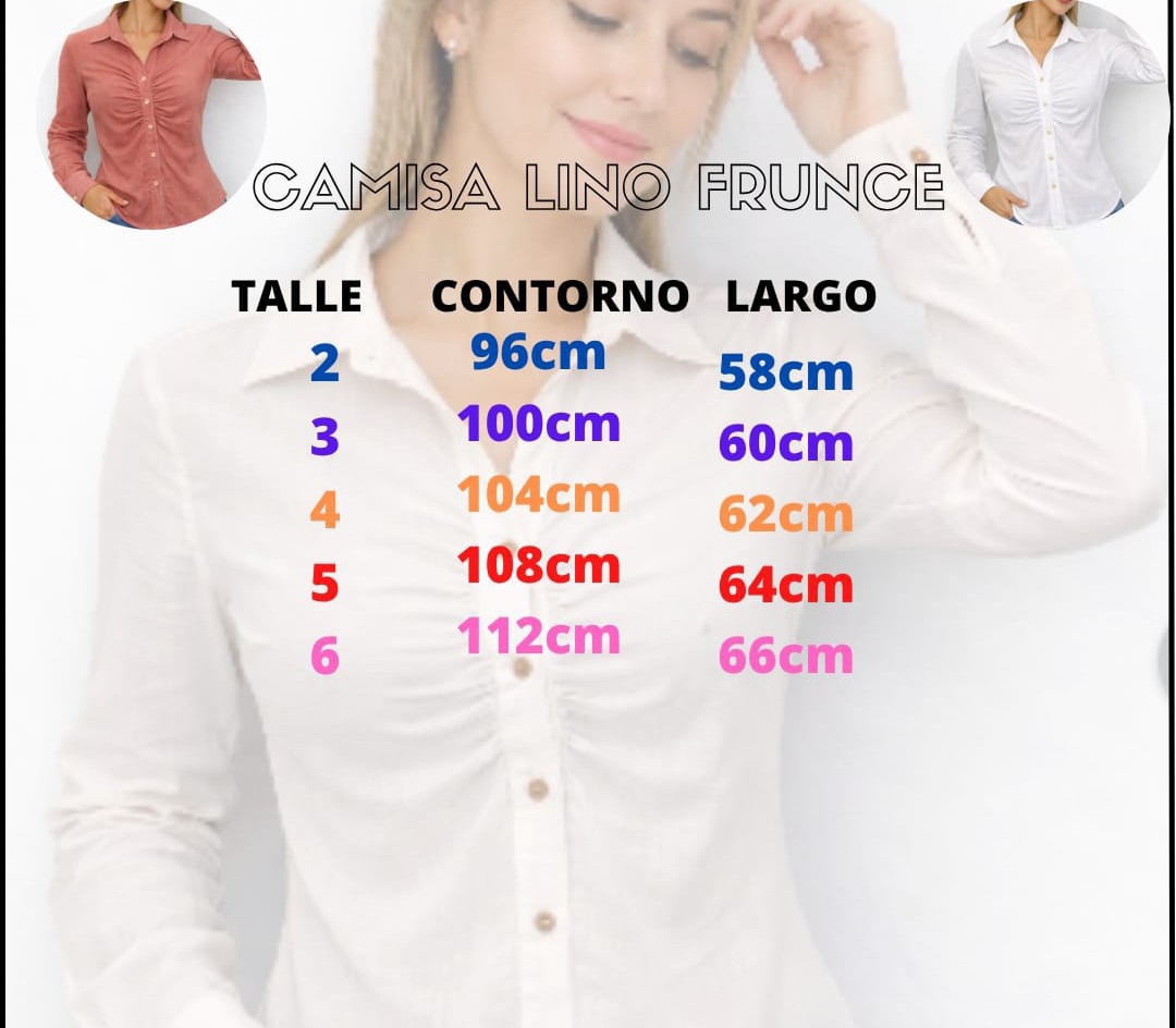 Camisa de Lino Elástizada con Frunce - Imagen 4