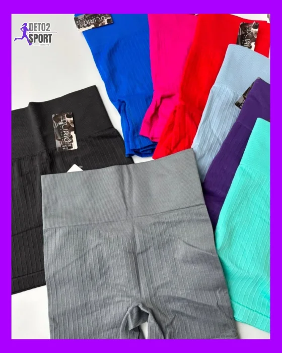 Short Acanalado sin Frunce